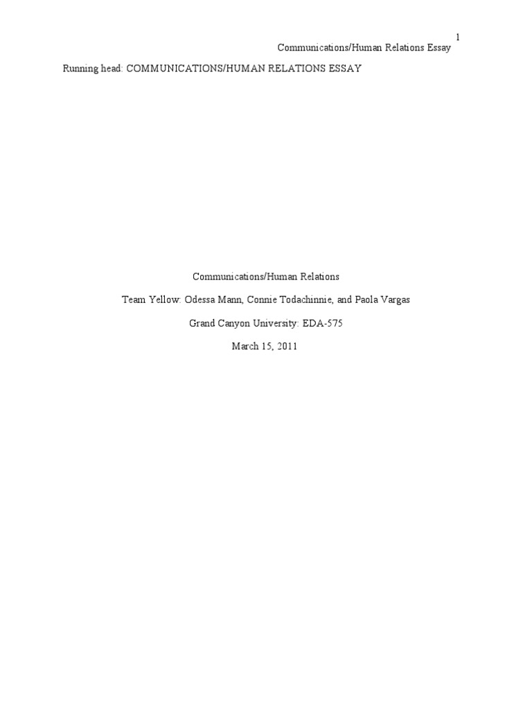 Communication Theories in Human Relations | PDF | Interpersonal ...