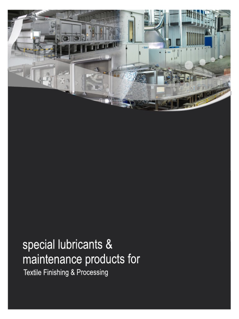 4.0 Lubricants Catalogue Products For Textile Finishing PDF