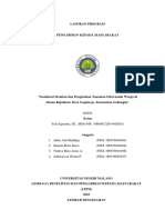 LAPORAN BERBASIS PROGRAM - Sosialisasi Manfaat Dan Pengelolaan Tanaman Obat Untuk Warga Di Dusun Bajulmati, Desa Pendem, Kecamatan Gedangan