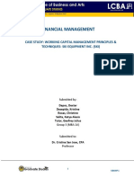 Case Study 5 Group 5 Case Study - Working Capital Management Principles Techniques