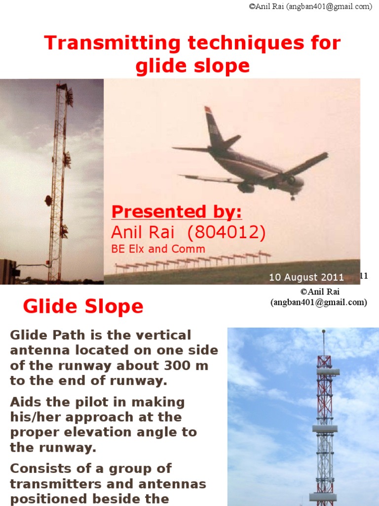 Transmitting techniques of Glide Slope