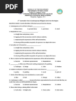 2nd Summative Test in Contemporary Philippine Arts From The Region