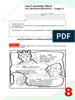 Learner's Activity Sheet: Araling Panlipunan (Ikalawang Markahan - Linggo 5)