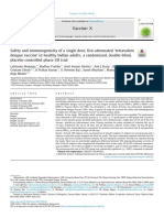 Safety and Immunogenicity of A Single Dose, Live-Attenuated Tetravalent Dengue Vaccine Feb 2022