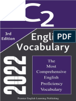 English C2 Vocabulary 2022, The Most Comprehensive English Proficiency Vocabulary (Publishing, Premier English Learning)
