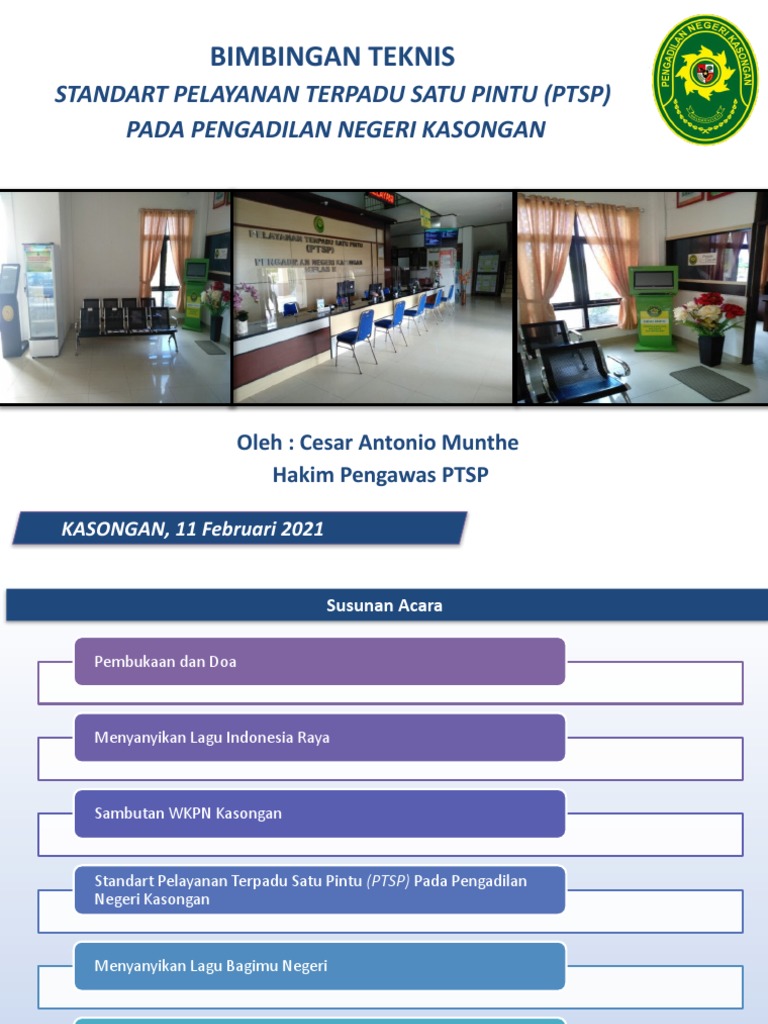 PTSP Bimtek-1 | PDF