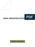 3- Canal Irrigation System & Canal Lining