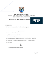 M 260 Examination Practice 1 2019 - 2020