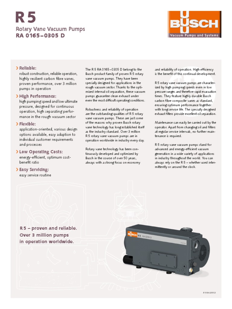 Busch Vaccum Pump Manual PDF