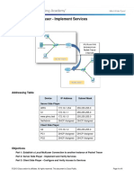 10.4.1.3 Packet Tracer Multiuser - Implement Services Instructions