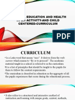 LESSON 4-PE and Health AActvity and Child-Centered Curriculum