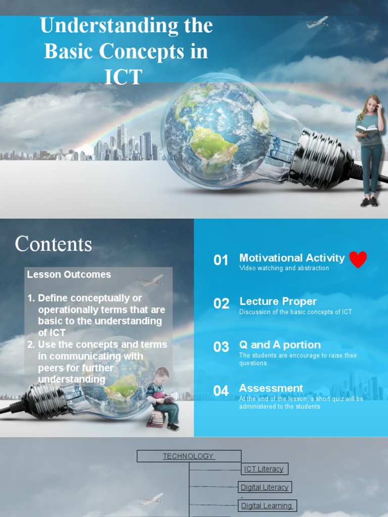 Understanding The Basic Concepts of ICT PDF Educational Technology