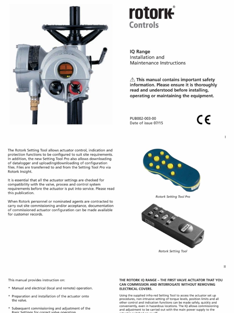 Rotork Pub002-003-00 - 0715 | PDF