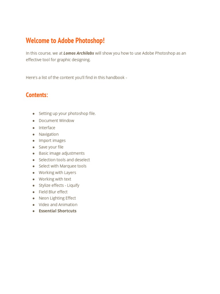 Photoshop Basics for Graphic Design | PDF | Adobe Photoshop | Computer ...