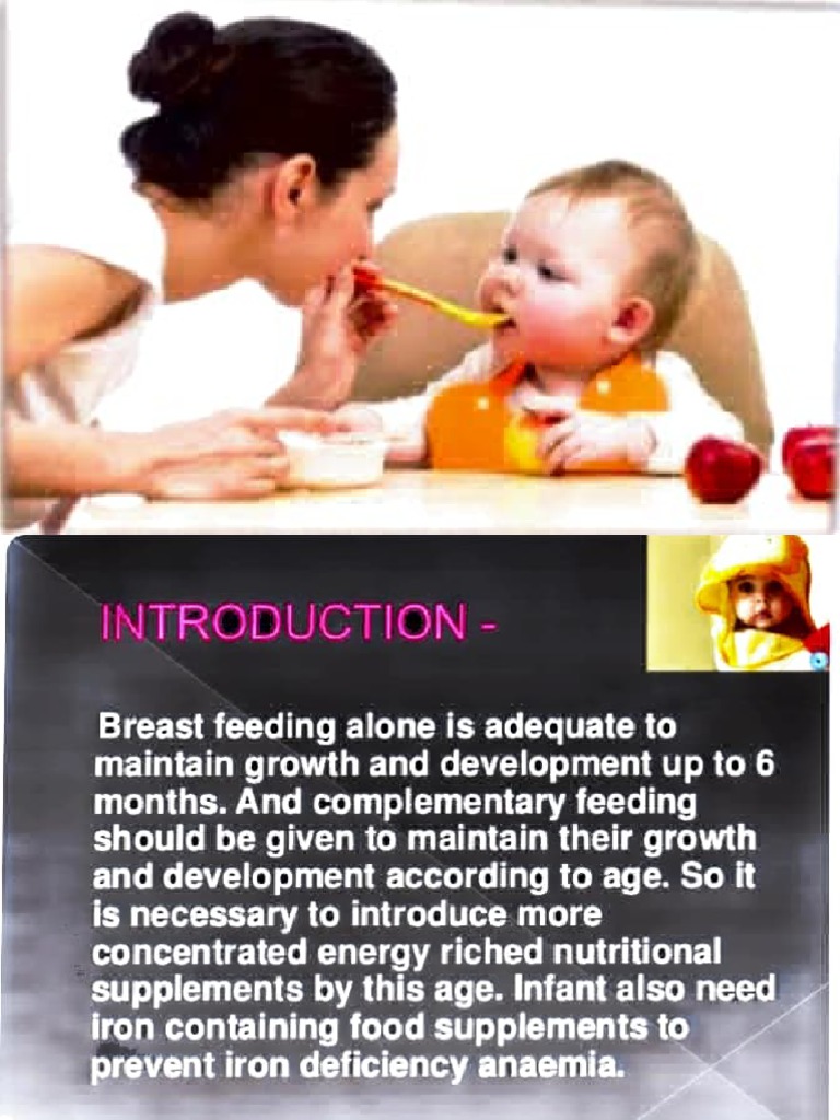 Complementary Feeding Guide | PDF | Foods | Weaning