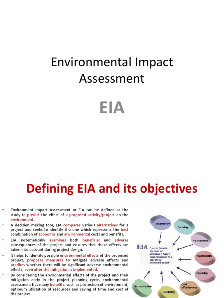 Environmental Impact Assessment | PDF