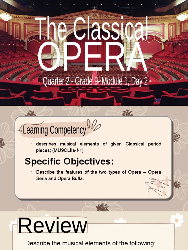 Two Types of Opera: Seria and Buffa | PDF | Art
