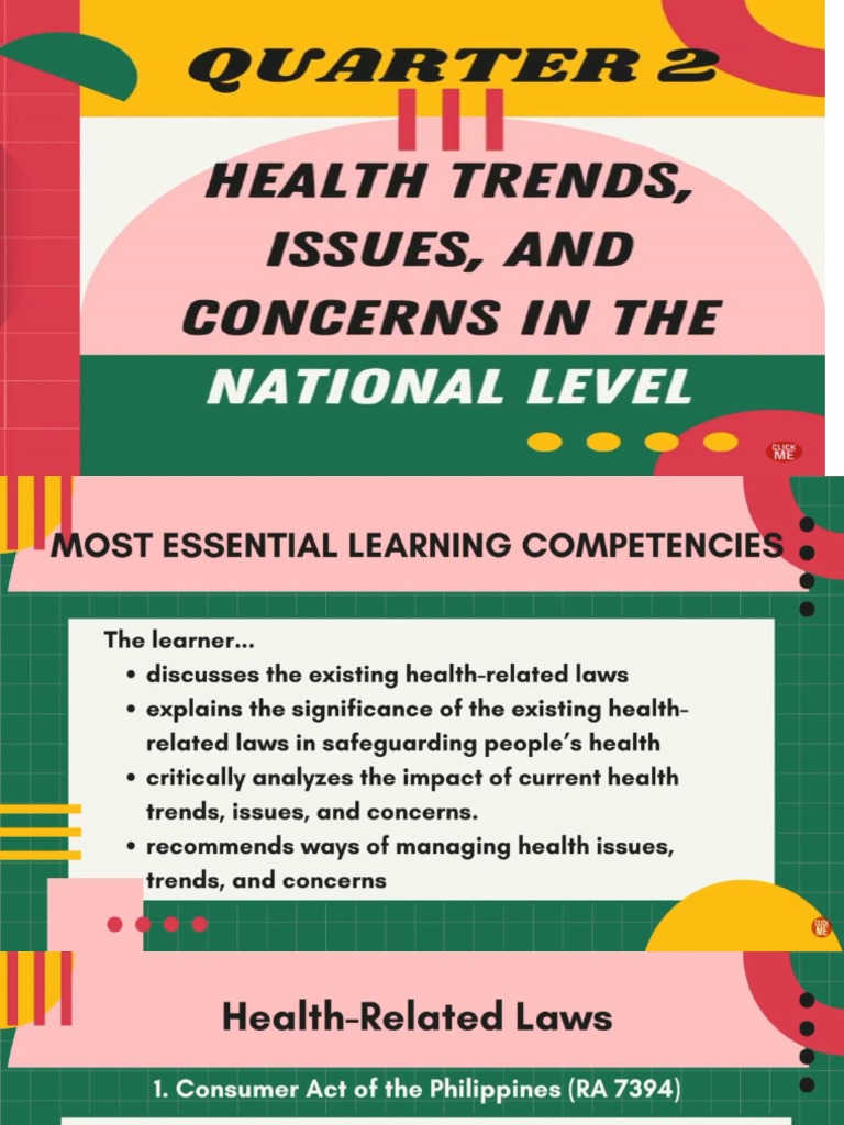 Health Trends Issues and Concerns in The National Level PDF