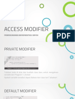 Access Modifier - Tugas