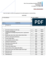 Medical Equipment Quotation