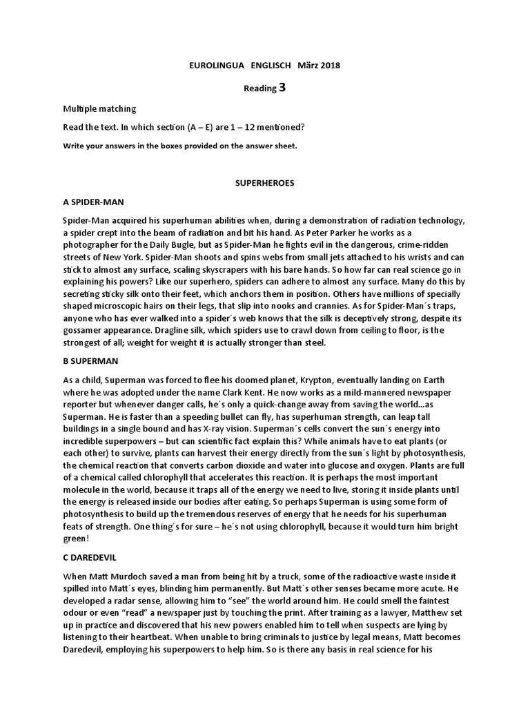 Superheroes and Scientific Explanations | PDF