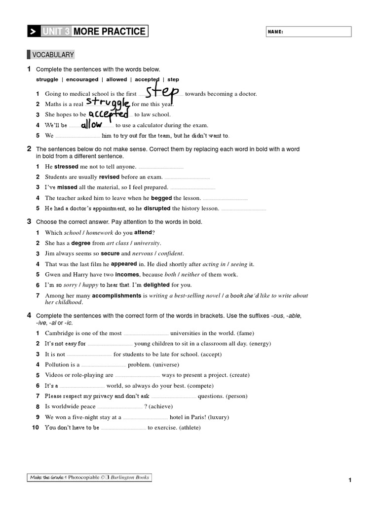 English Language Practice Exercises | PDF | Linguistics