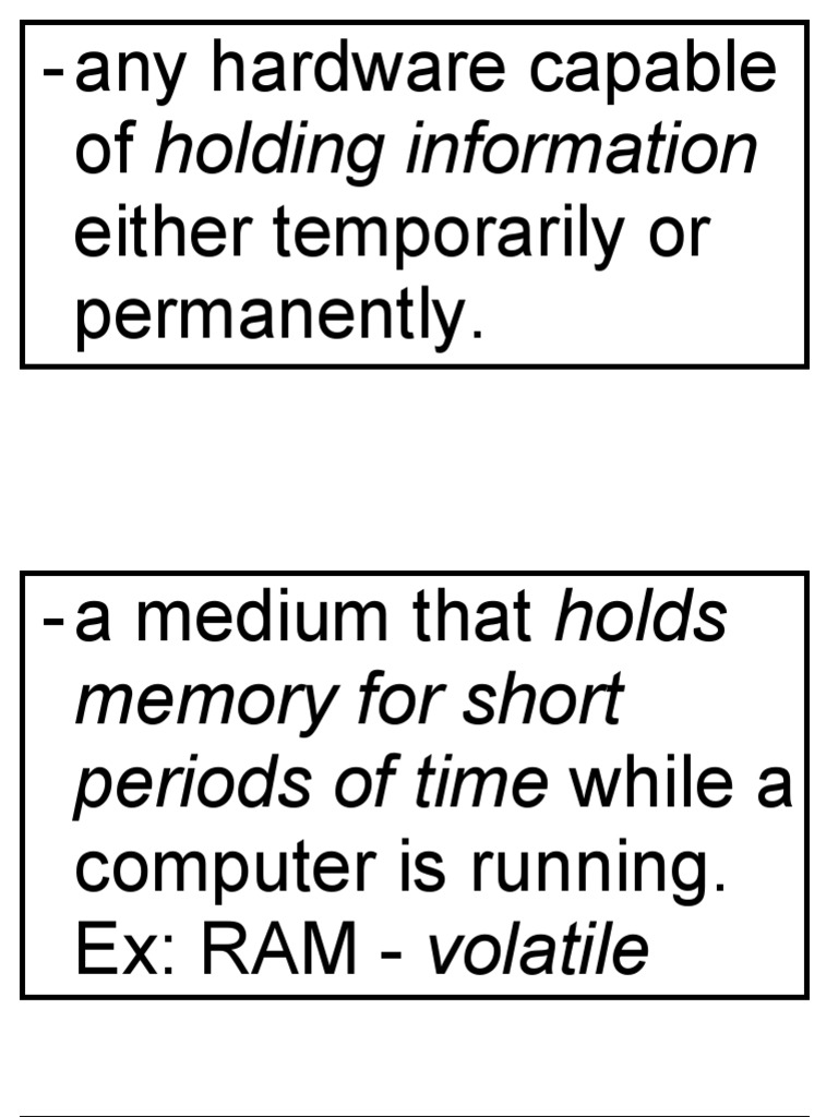 Storage Devices Visual Aids PDF