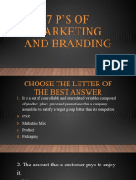7 P'S of Marketing and Branding - PPT
