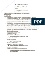 Documento Curriculo