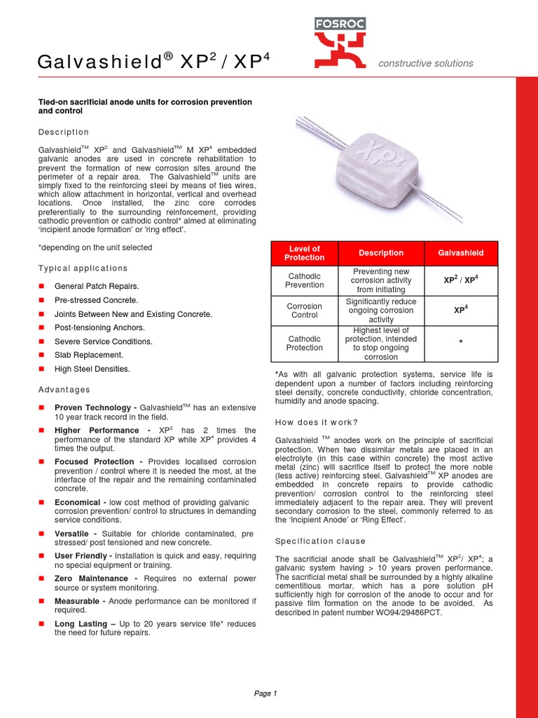 Galvashield XP2 & XP4 PDF