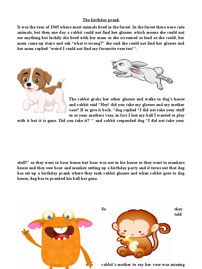 The Birthday Prank Pdf