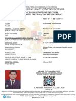 The Indonesian Health Workforce Council: Registration Certificate of Physiotherapy