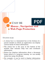 Unit-6 Menus, Navigation and Web Page Protection