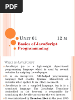 Unit-1 Basics of JavaScript Programming