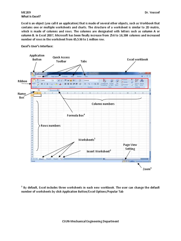 Introduction To Excel | PDF | Microsoft Excel | Spreadsheet