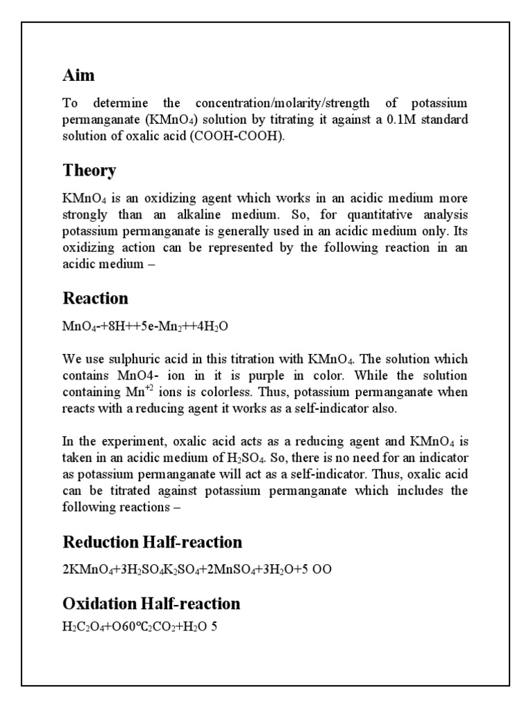 titration-of-oxalic-acid-with-kmno4-pdf-titration-chemistry