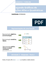 Esboçando Gráficos de Funções Afim e Quadrática