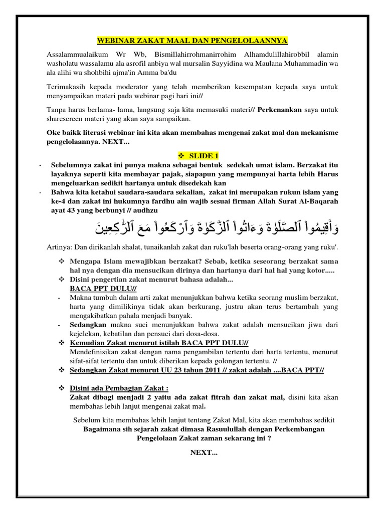 Materi Webinar Zakat Pdf