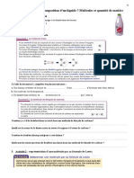 13 Molécule Et Quantité de Matière