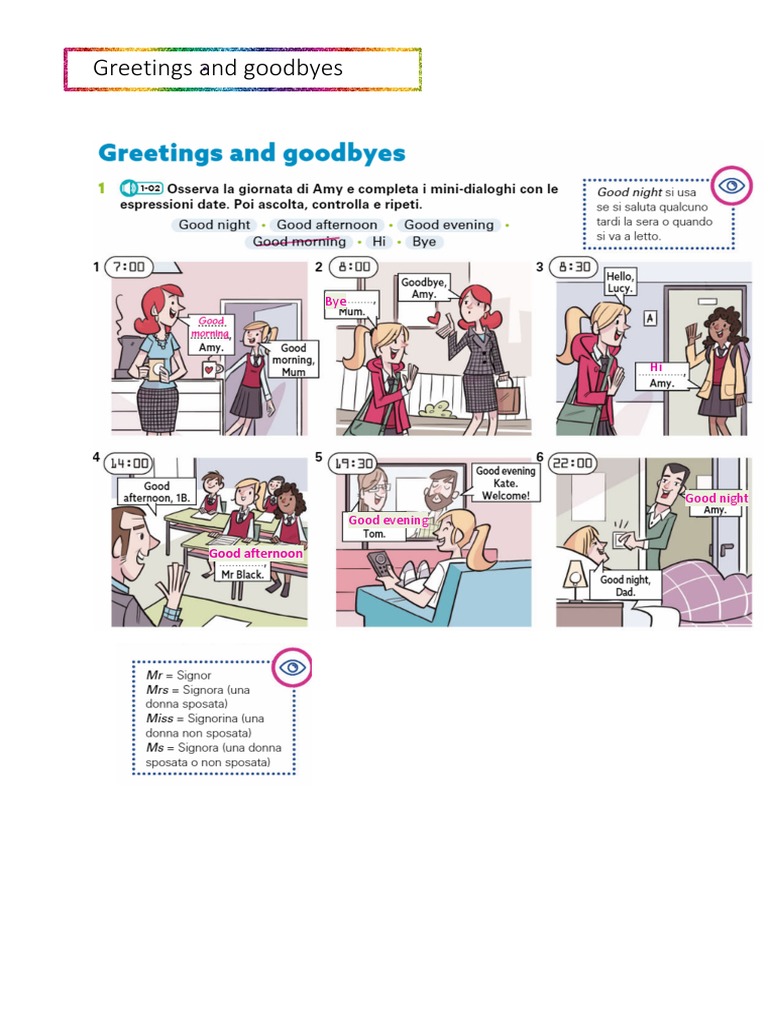 Greetings and Goodbyes PDF