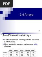 2-d Arrays