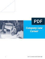 3 June Company Law Corner