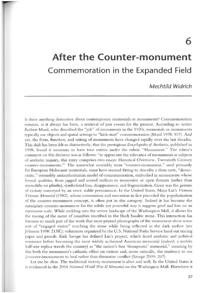 Widrich - After The Countermonument | PDF