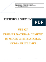 Use Prompt Natural Cement mixes for coatings and injections
