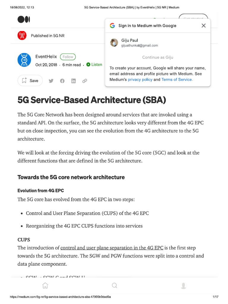 5g Service Based Architecture Sba Pdf