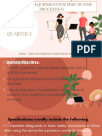 WEEK 1commonly Used Equipment, Tools and Utensils in Fish Processing