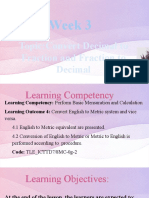 True WEEK 3-Convert Fraction To Decimal and Decimal To Fraction