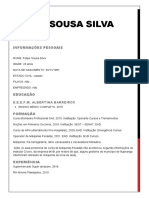 Felipe Sousa Silva: Informações Pessoais