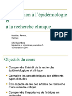 Introduction À L'épidémiologie Et À La Recherche Clinique