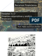 Sesiones 1 y 2 - Finanzas Corporativas y Analisis Financiero